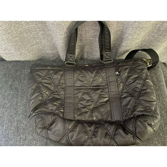 Mammy Roo Diaper Handbag Crossbody Shoulder Bag Black Many Pockets - Picture 3 of 16